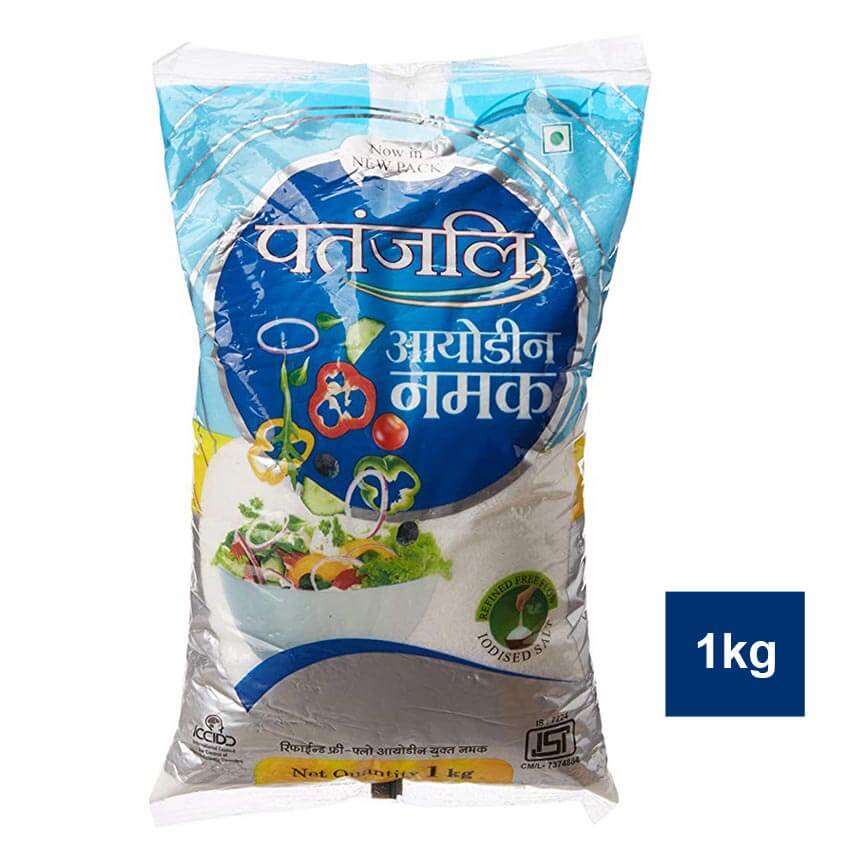 Patanjali Iodized Salt (Namak), 1kg