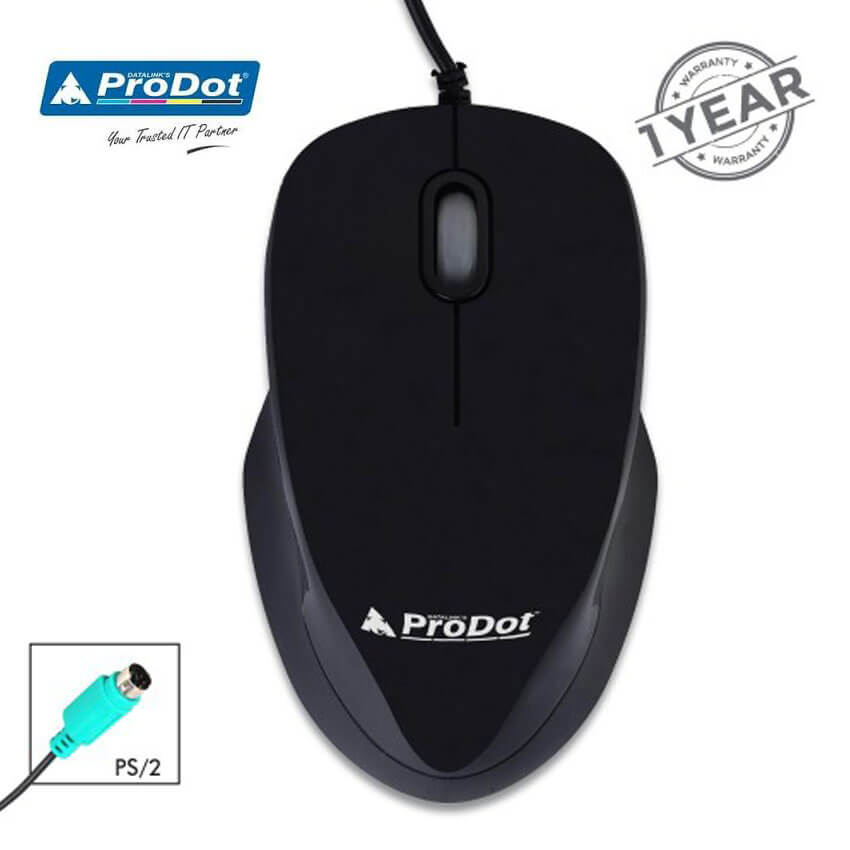 ProDot Universal MU213s PS/2 Wired Optical Mouse