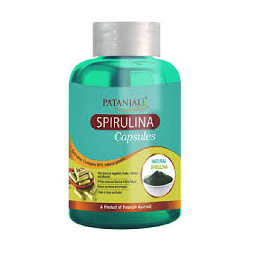 Patanjali Spirulina Capsule with Amla, 60Tab