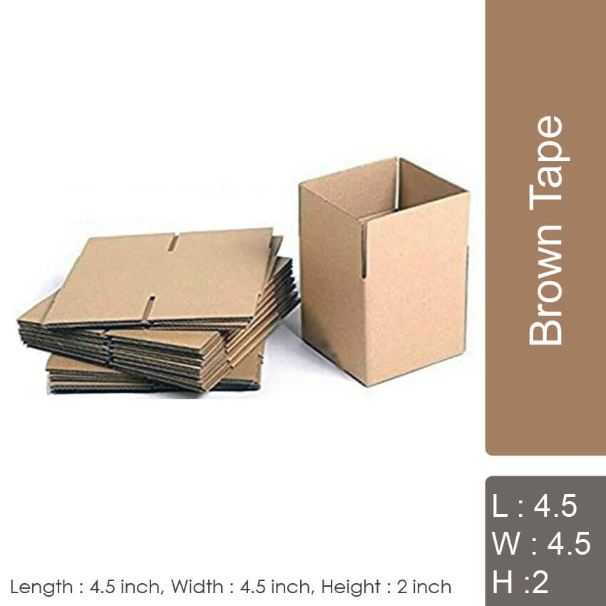 Packing Material : 3ply Corrugated Boxes, 4.5&times;4.5&times;2, 500 Box