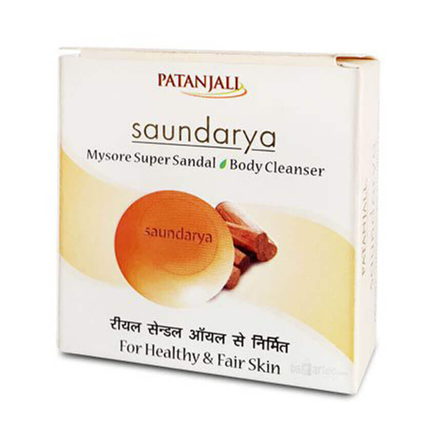 Patanjali Saundarya Sandal Body Cleanser Soap, 75g